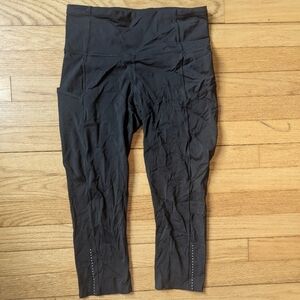 Lululemon Black Crop Leggings Size 6